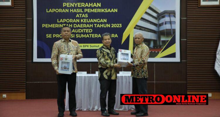 Bupati Asahan Hadiri Penyerahan LHP - LKPD Tahun 2023 dari BPK RI