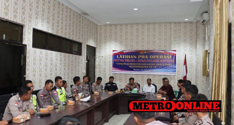 Polres Natuna Laksanakan Latihan Pra Operasi Patuh Seligi 2024 Polres Natuna Laksanakan Latihan Pra Operasi Patuh Seligi 2024
