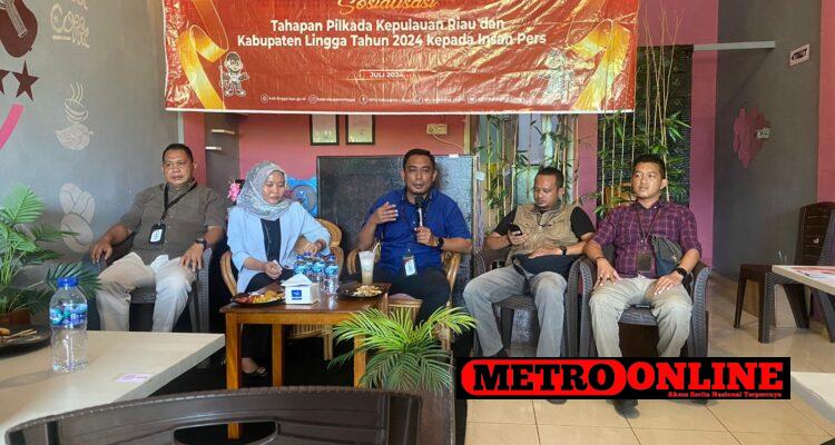 KPUD Lingga Gandeng Jurnalis Gelar Acara Sosialisasi Tahapan Pilkada