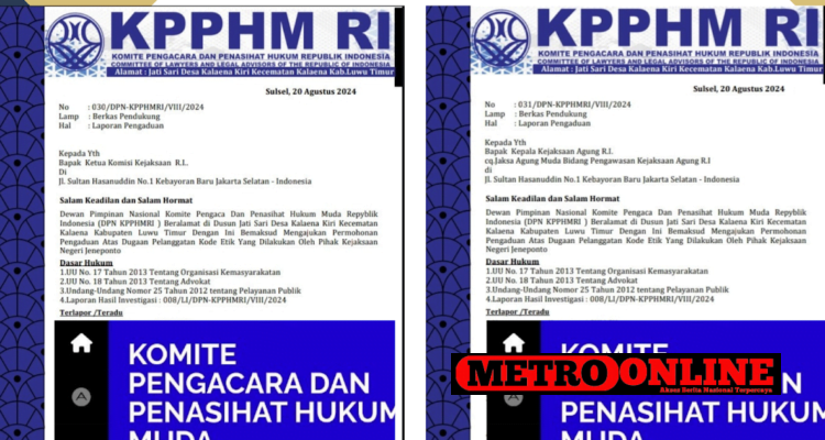 Diduga Melanggar Etik Oknum Jaksa Jeneponto Di Laporkan Oleh DPN Diduga Melanggar Etik Oknum Jaksa Jeneponto Di Laporkan Oleh DPN KPPHMRI