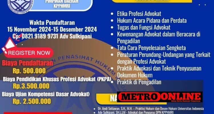 KPPHMRI Membuka Pendaftaran Anggota Baru: Kesempatan Menjadi Advokat Profesional KPPHMRI Membuka Pendaftaran Anggota Baru: Kesempatan Menjadi Advokat Profesional