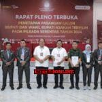KPU Asahan Tetapkan Taufik Zainal Abidin Siregar dan Rianto Sebagai KPU Asahan Tetapkan Taufik Zainal Abidin Siregar dan Rianto Sebagai Pasangan Calon Bupati dan Wakil Bupati Terpilih Periode 2025 - 2030