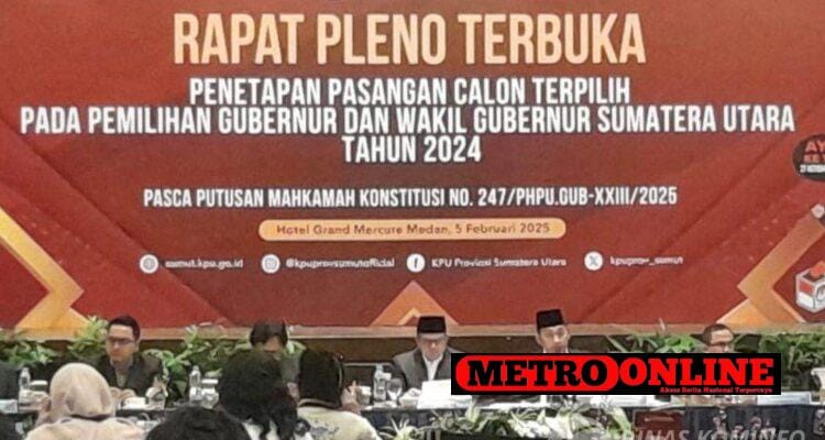 KPU Sumut Tetapkan H Surya BSc Sebagai Wagubsu Terpilih Periode 2025-2030