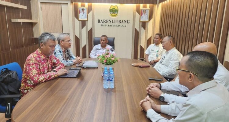 Barenlitbang Lingga Gandeng BPKP Bahas Tiga Program Strategis Daerah