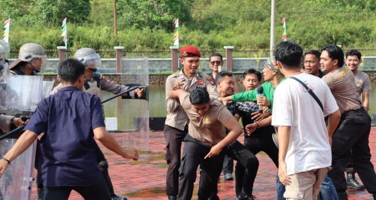 Polres Lingga Gelar Sispam Mako & Sispam Kota: Jaga Kondusifitas dengan Kesiapsiagaan Penuh