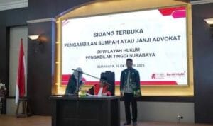 40 Advokat Muda Bersumpah Anti Suap di PT Surabaya, ini 40 Advokat Muda Bersumpah Anti Suap di PT Surabaya, ini Pesan Presiden FAMI