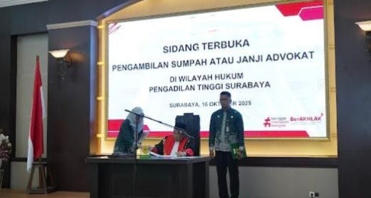40 Advokat Muda Bersumpah Anti Suap di PT Surabaya, ini 40 Advokat Muda Bersumpah Anti Suap di PT Surabaya, ini Pesan Presiden FAMI